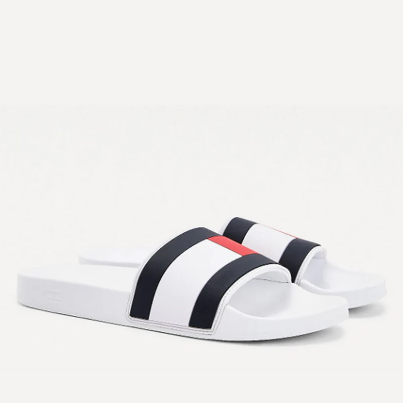 Ciabatte da Uomo TOMMY HILFIGER linea Essential Flag Bianco