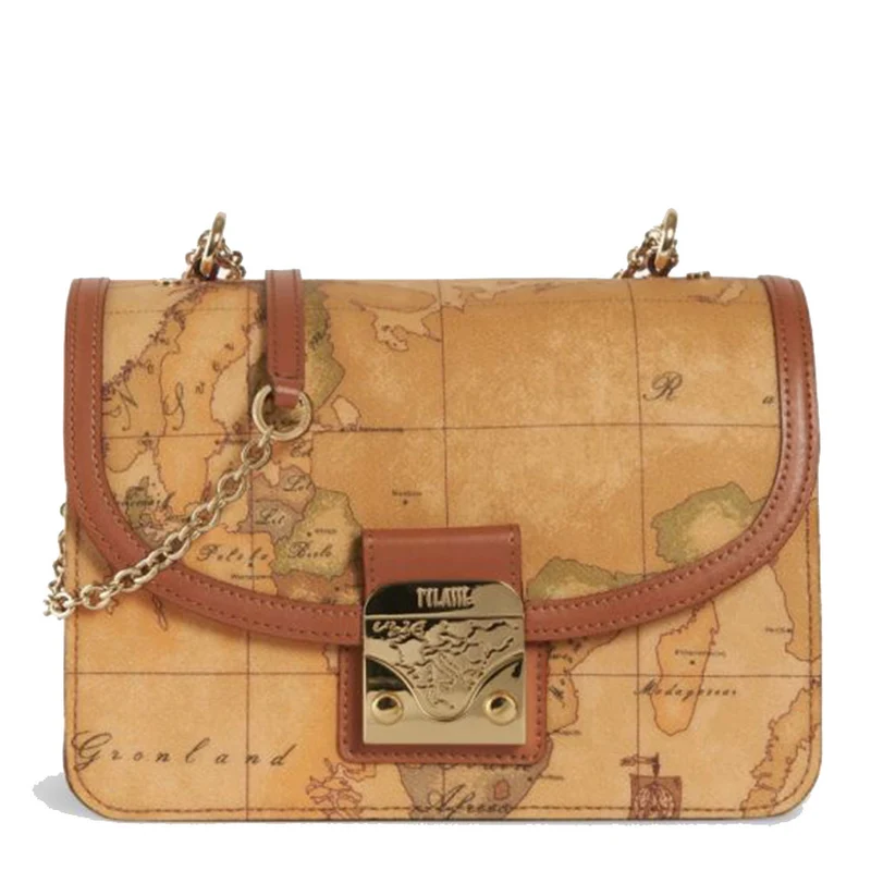 Borsa Donna a Tracolla con Chiusura a Scatto 1A Classe Alviero Martini linea Geo Classic E024