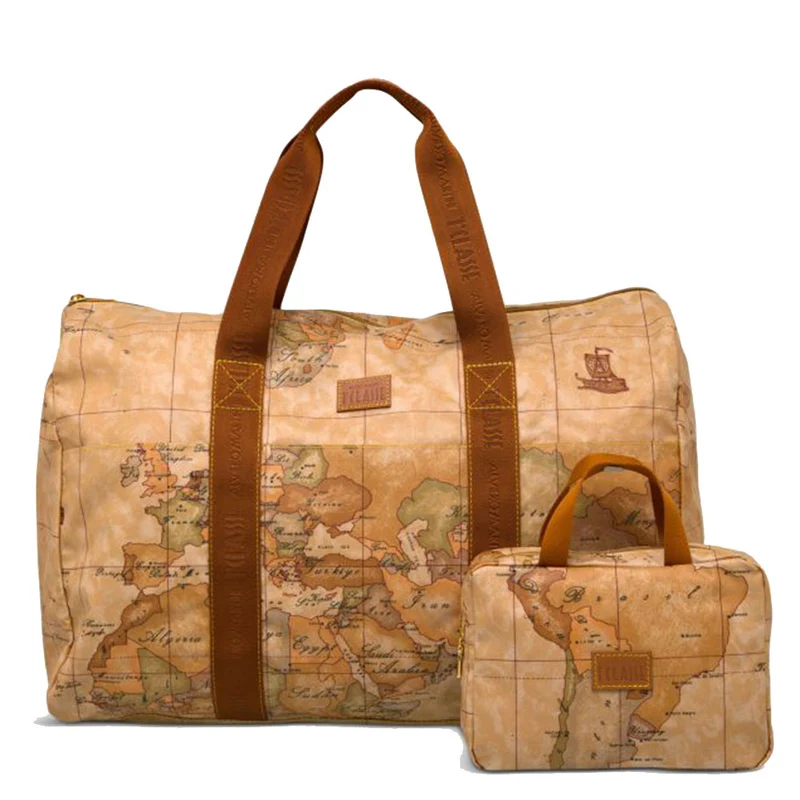 Borsone da Viaggio con Pochette 1A Classe Alviero Martini linea Geo Soft colore Geo Classic B162