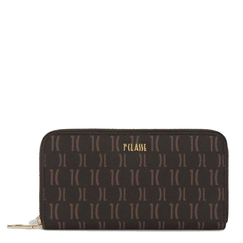 Portafoglio Donna Zip Around 1A Classe Alviero Martini linea Monogram Marrone W068