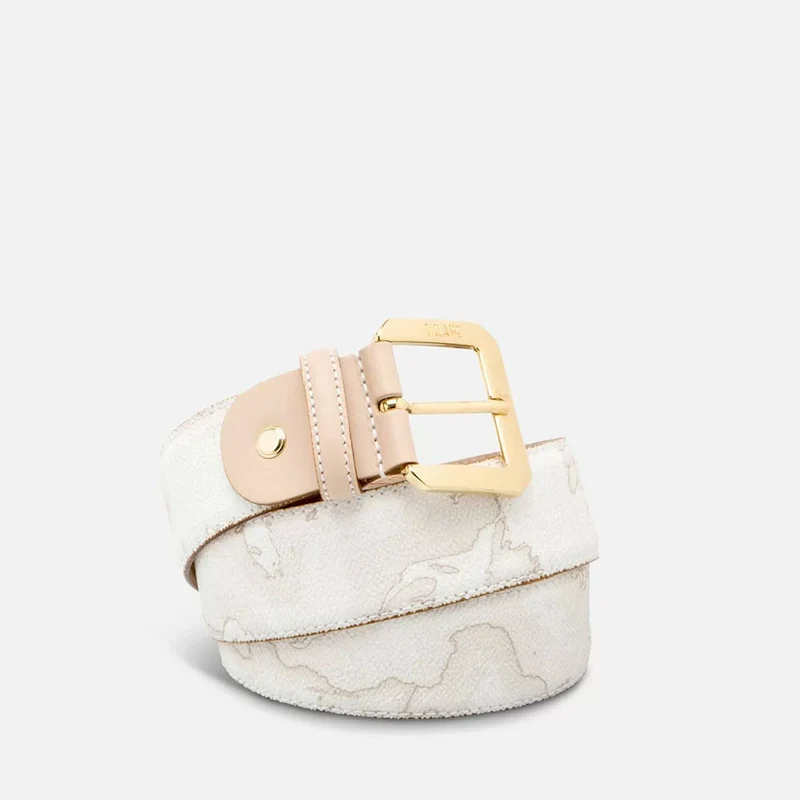 Cintura Donna 1A Classe Alviero Martini stampa Geo White A275