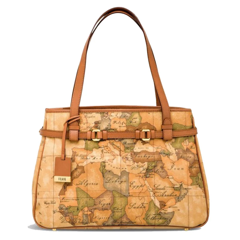 Borsa Donna Grande a Spalla 1A Classe Alviero Martini linea Geo Classic D031 Made in Italy