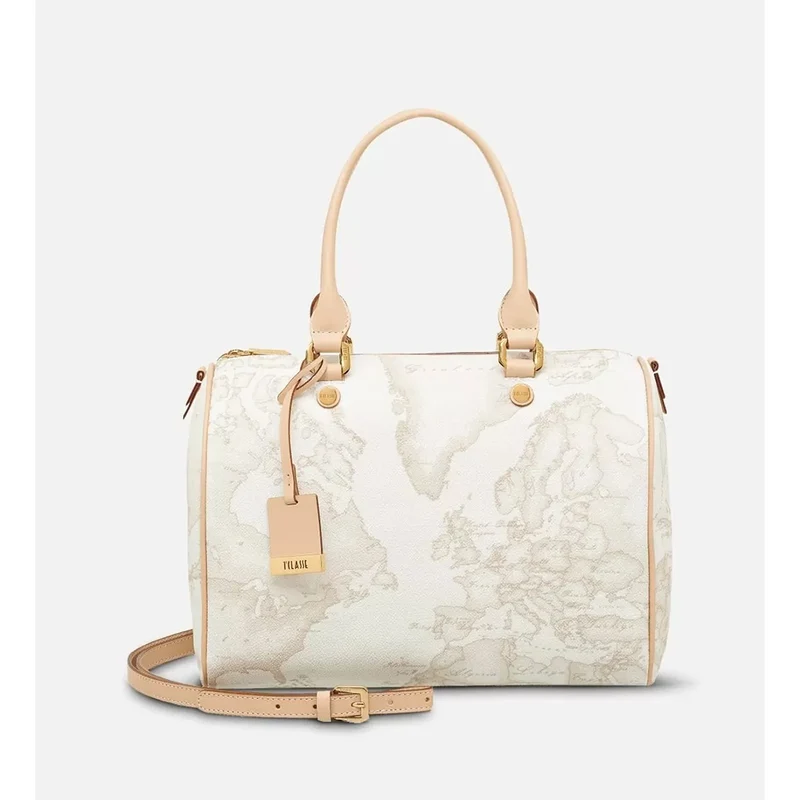 Borsa Donna Bauletto Medio 1A Classe Alviero Martini linea Geo White D080