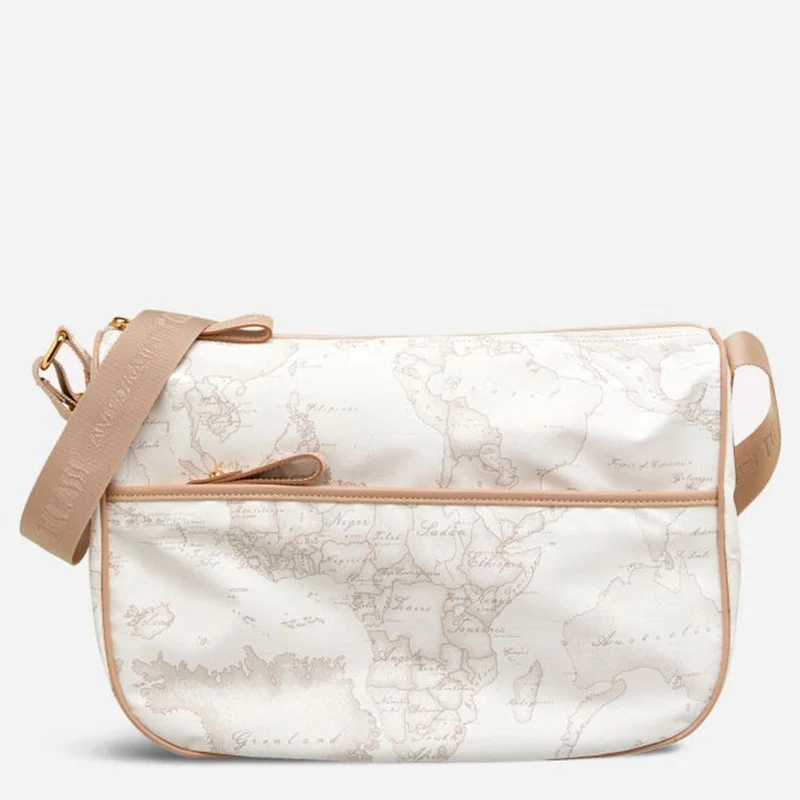 Borsa Donna 1A Classe Alviero Martini Tracolla con Tasca Geo Soft White N509