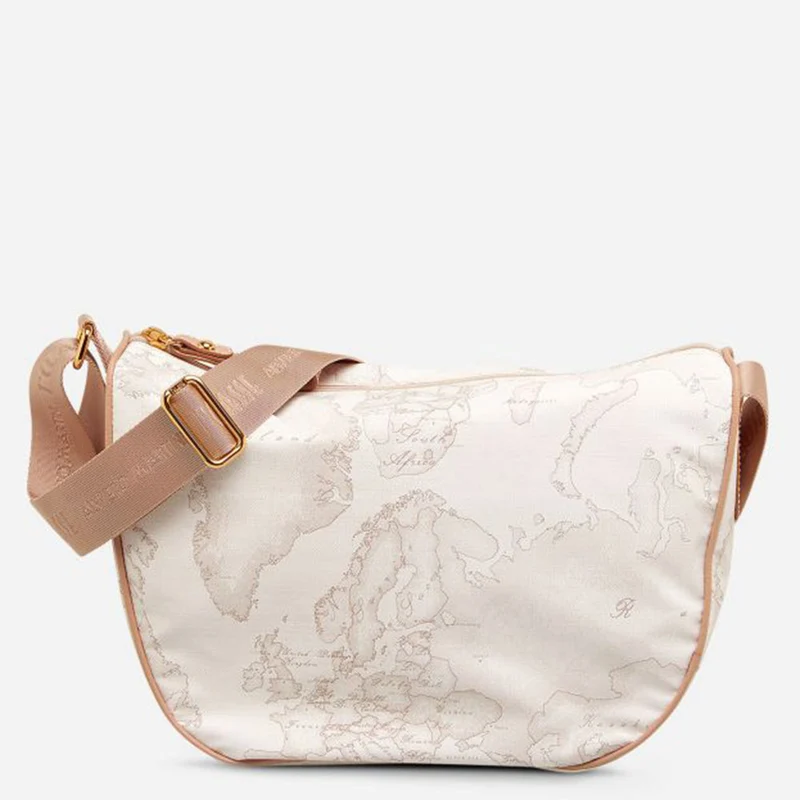 Borsa Donna Mezzaluna Piccola 1A Classe Alviero Martini Geo Soft White N095