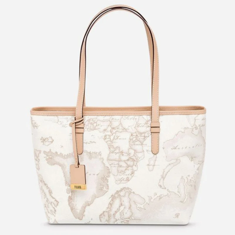 Borsa Donna Shopping a Spalla Media 1A Classe Alviero Martini Geo White D006