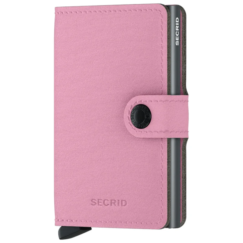 Porta Carte con Clip SECRID linea Yard in Microfibra Rose con RFID