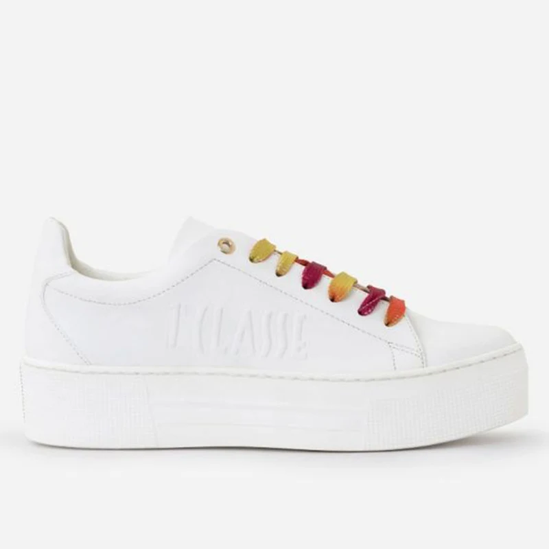Sneakers Donna 1A Classe Alviero Martini linea Summer Pop in Tessuto Gommato Bianco P032
