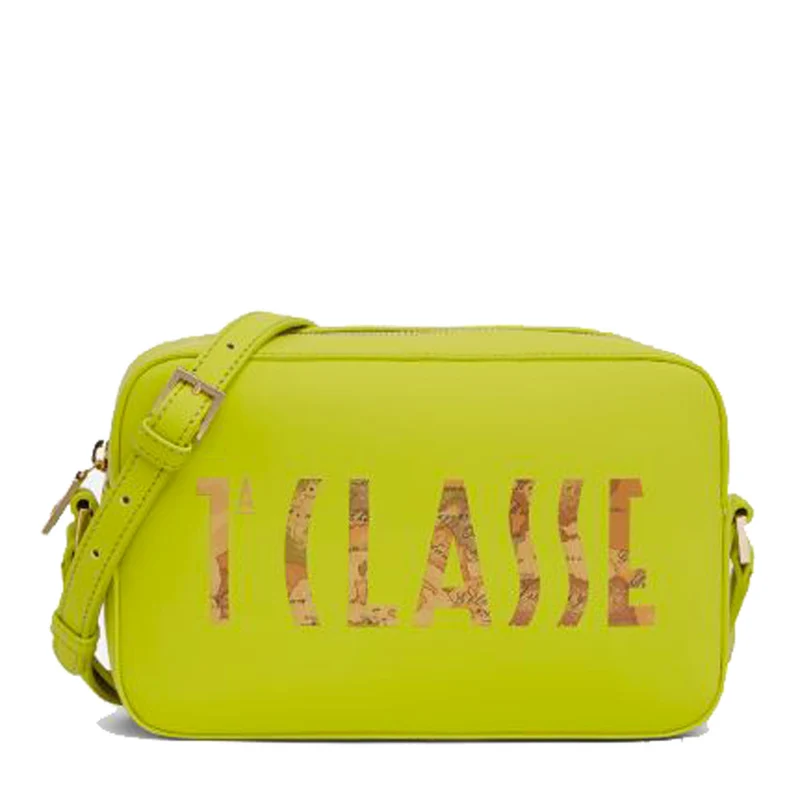 Borsa Donna a Tracolla 1A Classe Alviero Martini linea Summer Vibes in Tessuto Gommato Verde Lime GQ90