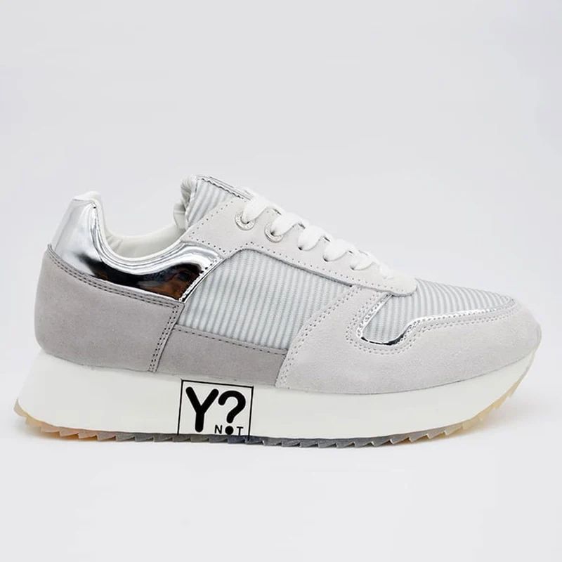 Scarpe Donna Y Not Sneakers Colore Silver Linea Holliwood