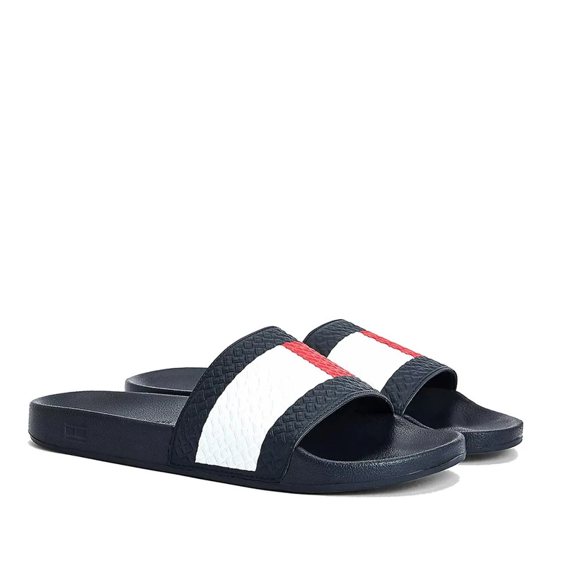 Ciabatte da Uomo TOMMY HILFIGER linea Embossed Flag Blu
