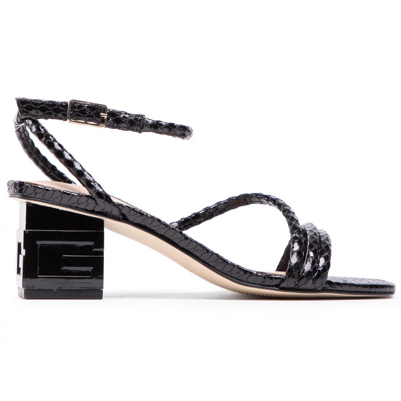 Sandali Donna con Tacco GUESS linea Macre colore Nero