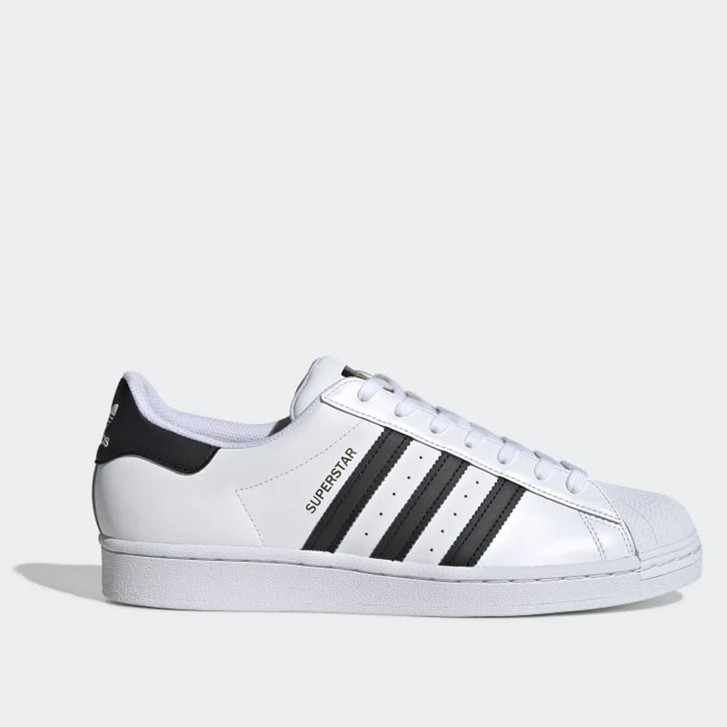 Scarpe ADIDAS Sneakers linea Superstar in Pelle colore Bianco e Nero
