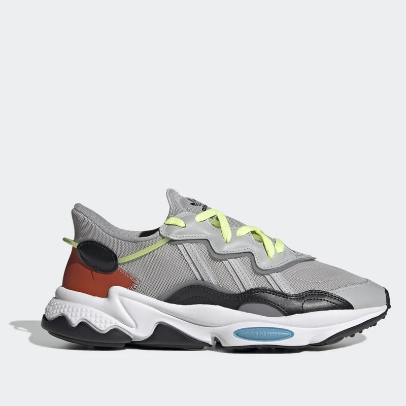 Scarpe Uomo ADIDAS Sneakers linea Ozweego colore Grigio Nero e Blu