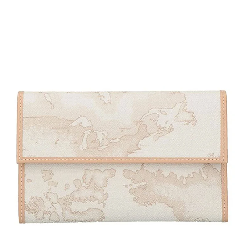 Portafoglio Donna con Bottone 1A Classe Alviero Martini linea Geo White W017