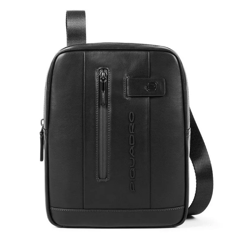 Borsello Organizzato Piquadro in Pelle Nera Porta iPad®10,5"/iPad 9,7" - CA1816UB00 Linea Urban