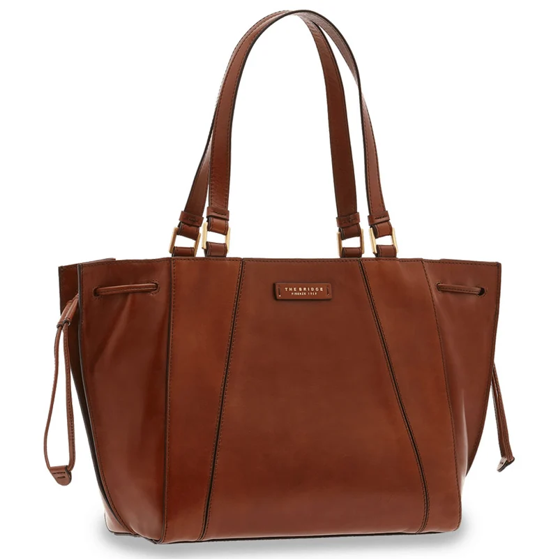 Borsa Donna Shopping a Spalla Grande THE BRIDGE in Pelle Marrone linea Camilla