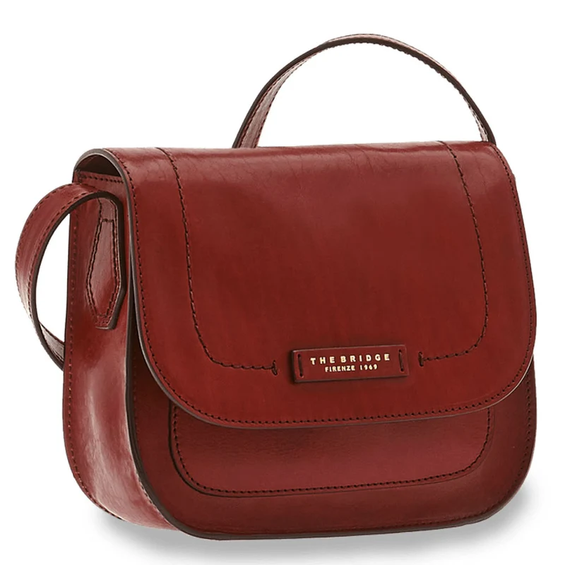 Borsa Donna a Tracolla THE BRIDGE in Pelle Bordeaux linea Giovanna