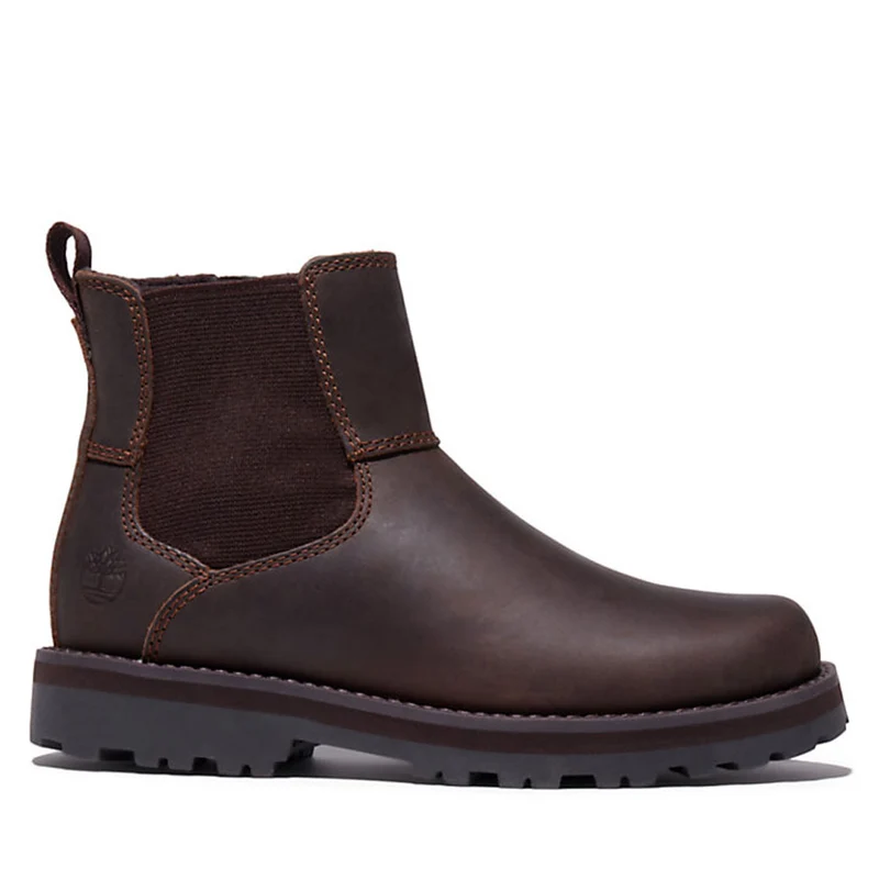 Scarpe Bambino TIMBERLAND Stivaletti Chelsea linea Courma Kid colore Marrone Scuro