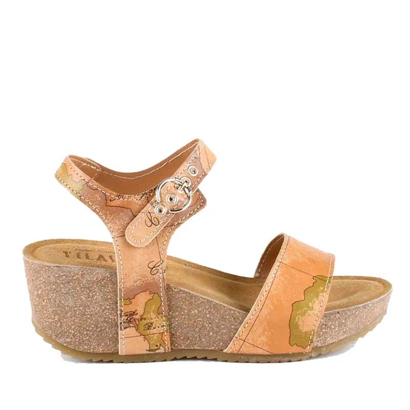 Scarpe Donna 1A Classe Alviero Martini Sandali in Nappa Stampa Geo Classic E334