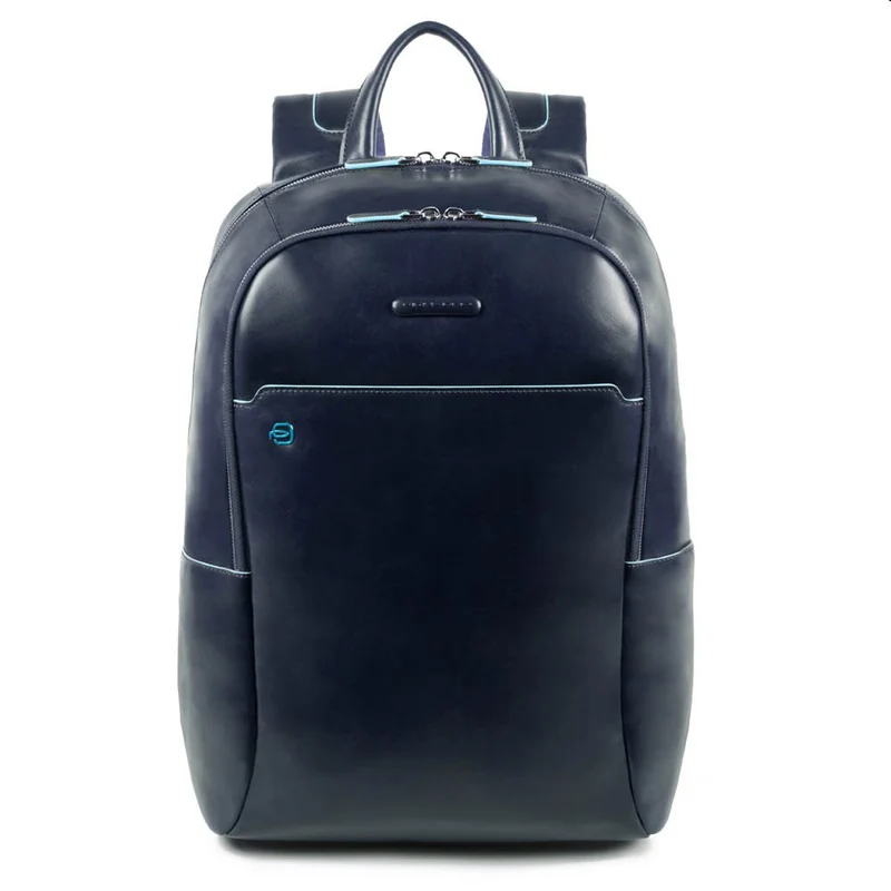 Zaino Porta Pc 15,6" - PIQUADRO linea Blue Square Pelle Blu CA4762B2