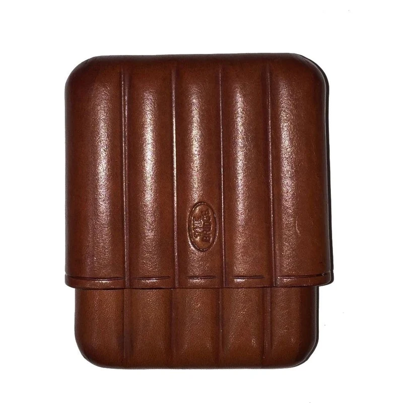 Porta Sigari in Pelle Marrone THE BRIDGE linea Story Exclusive Made in Italy