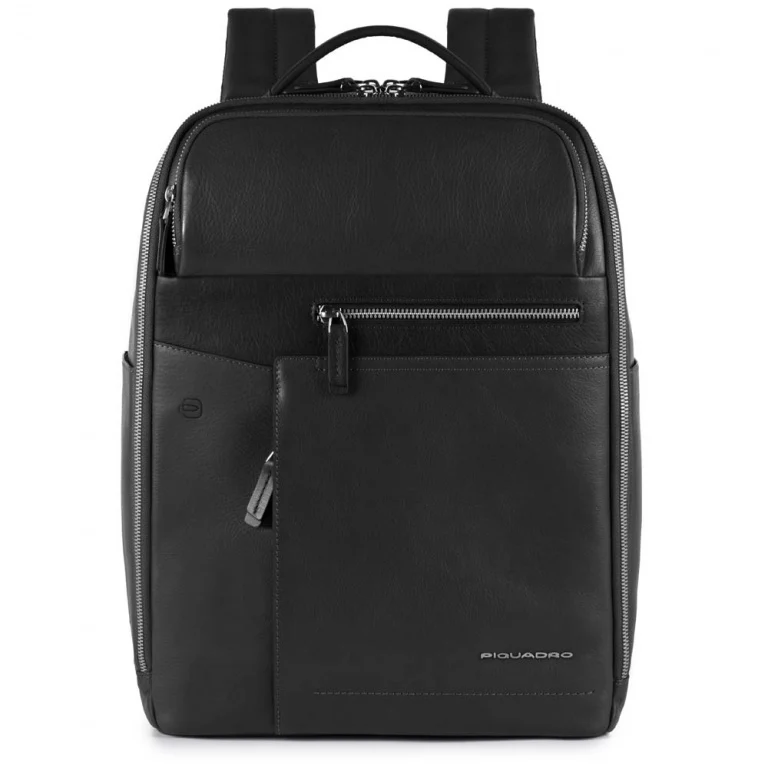 Zaino porta Pc 14" iPad e Documenti - PIQUADRO CA4118W82 in Pelle Nero
